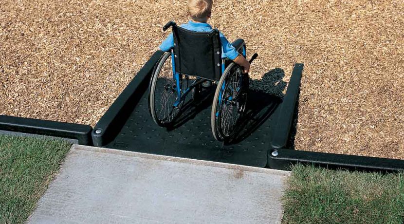 Landscape Structures TuffTimbers Access Wedge for EWF surfacing