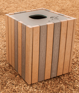 Landscape Structures Wood Grain Litter Receptacle