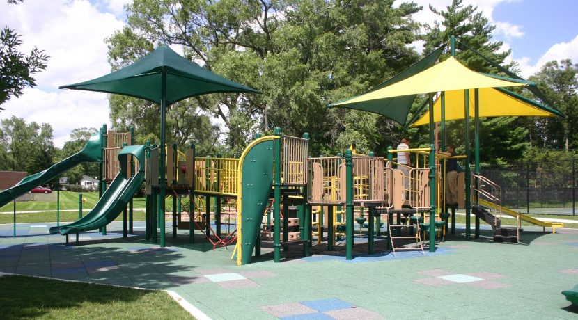 Multi-Colored Tiles for playground surfacing