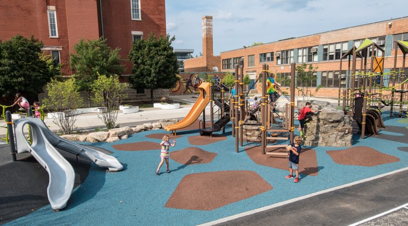 Playground at LaSalle II Magnet School in Chicago, IL