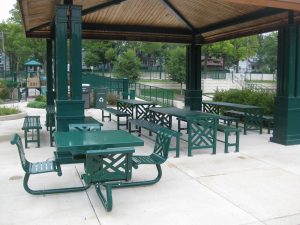 DuMor Site Furniture at Washington Park in Downers Grove, IL