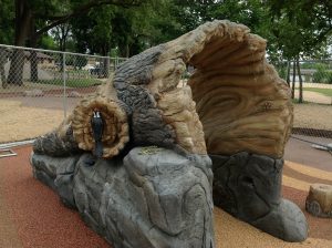 Custom GFRC Log at SEBA Park in South Elgin, IL
