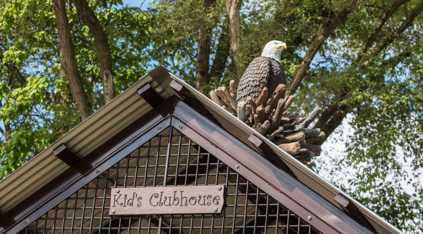 Custom Roof with Eagle Nest at SEBA Park Playground in South Elgin, IL