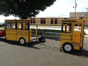 School Bus Play Structure at Virginia Elementary School in Virginia, IL