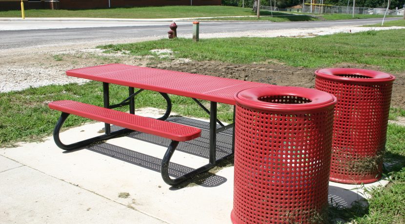 Wabash Valley Site Furniture at Virginia Elementary School in Virginia, IL