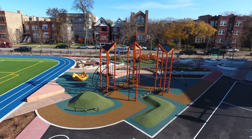 Playground at Wadsworth Elementary School in Chicago, IL