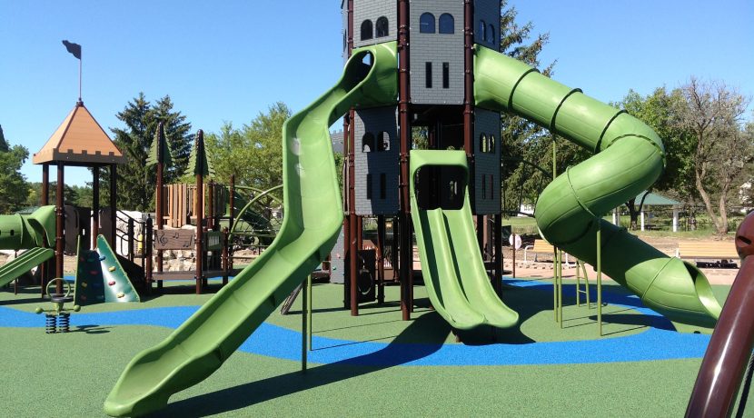 Deerpath Park Castle-Themed Playground in Vernon Hills, IL