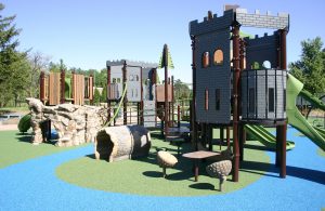 Deerpath Park Castle-Themed Playground in Vernon Hills, IL