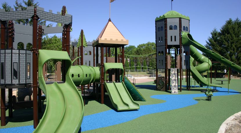 Deerpath Park Castle-Themed Playground in Vernon Hills, IL