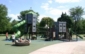 Deerpath Park Castle-Themed Playground in Vernon Hills, IL