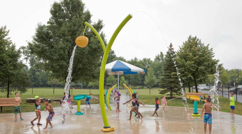 Aquatix Splash Pad at Millennium Park in Homewood, IL