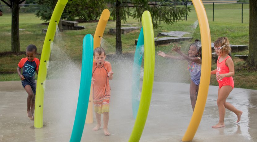Aquatix Splash Pad at Millennium Park in Homewood, IL