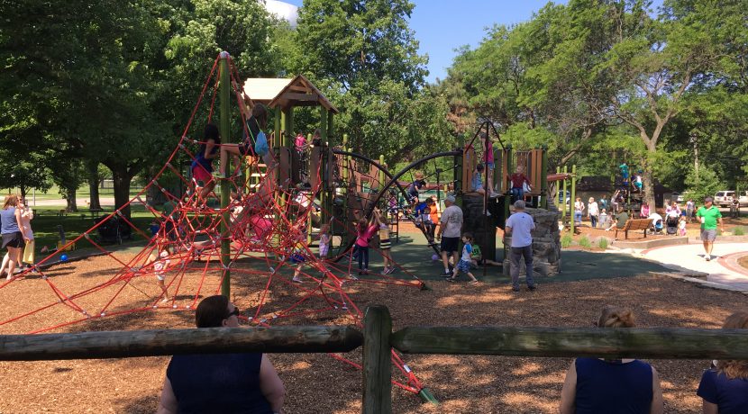 Spring Rock Park Playground in Western Springs, IL