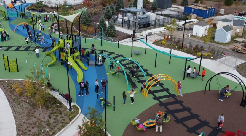 Village Green Park in Bourbonnais