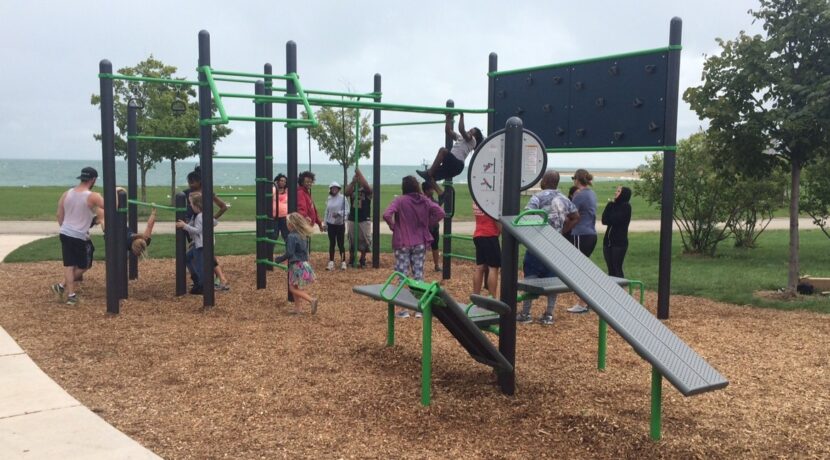 Fitness Equipment at 39th and the Lake in Chicago