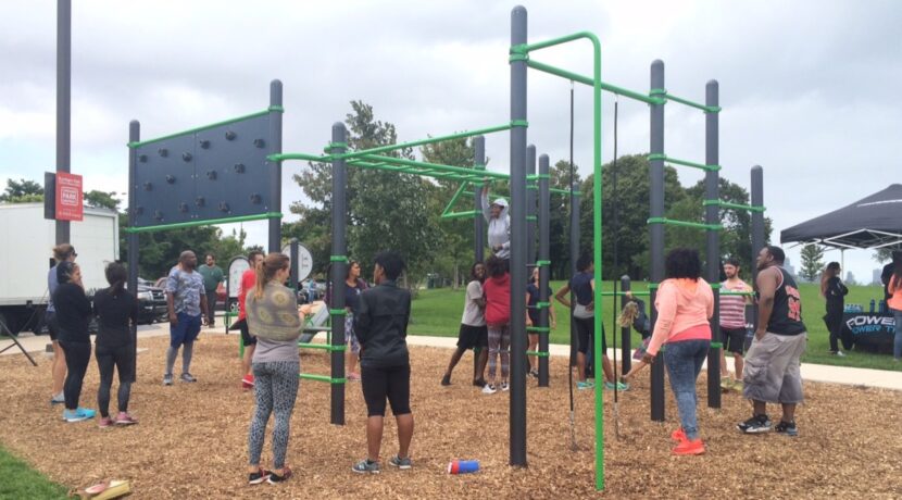 Fitness Equipment at 39th and the Lake in Chicago