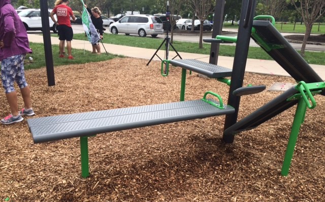 Fitness Equipment at 39th and the Lake in Chicago