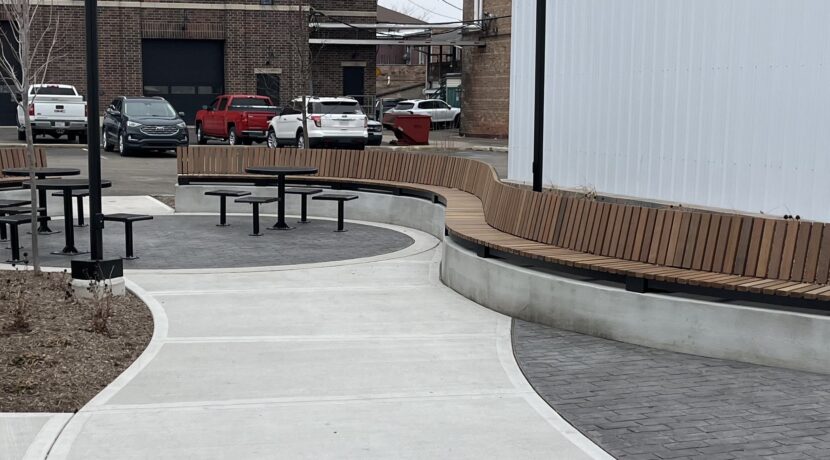 Pocket Park in Rochelle