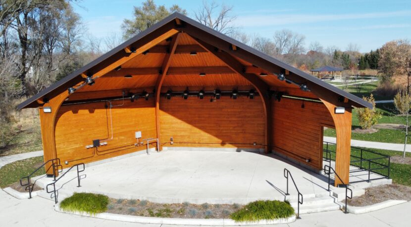 Riverwalk Park Bandshell in Winfield