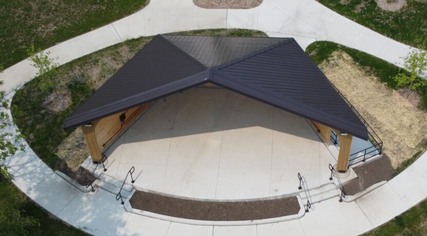 Riverwalk Park Bandshell in Winfield